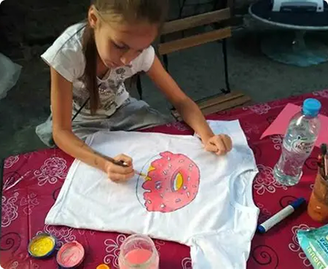 Акриловая роспись одежды